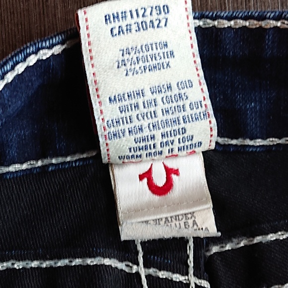 True Religion SWAROVSKI RACHEL Skinny Ankle Zip - Picture 4 of 7